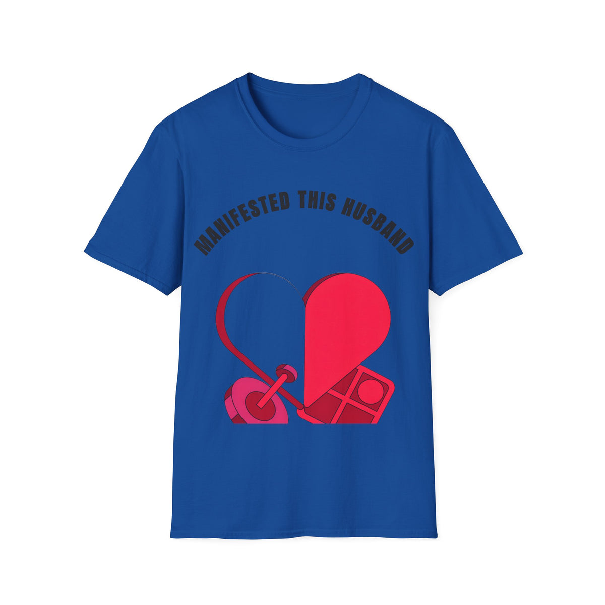 T-Shirt — "Manifested This Husband" Heart Graphic - Trending Now - September 2026