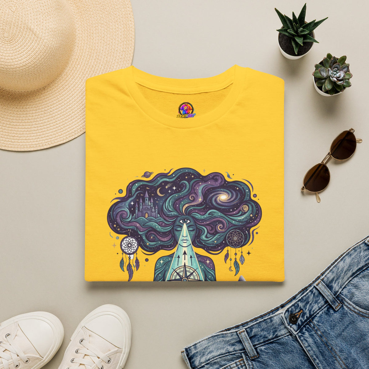 Pisces Zodiac Meditative Pisces T‑Shirt — 'Guided by dreams, ruled by intuition' Zodiac Tee