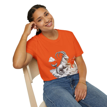 Capricorn Goat-Mermaid T-Shirt — Mythical Sea Goat Zodiac Tee
