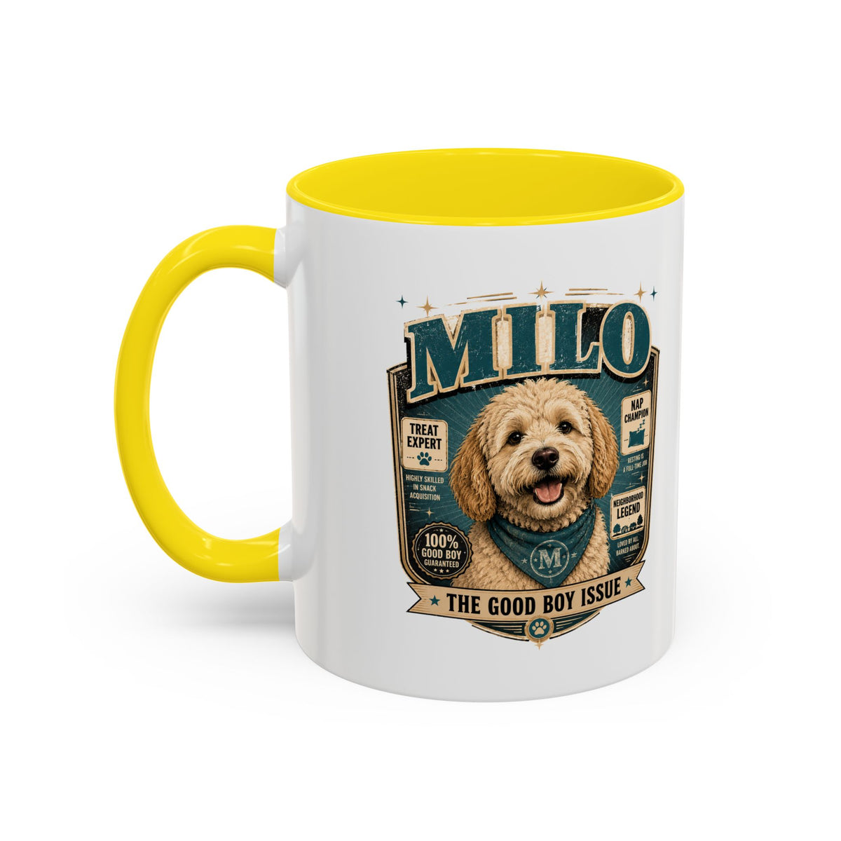 Milo Bailey Dog Dad Mom Accent Coffee Mug