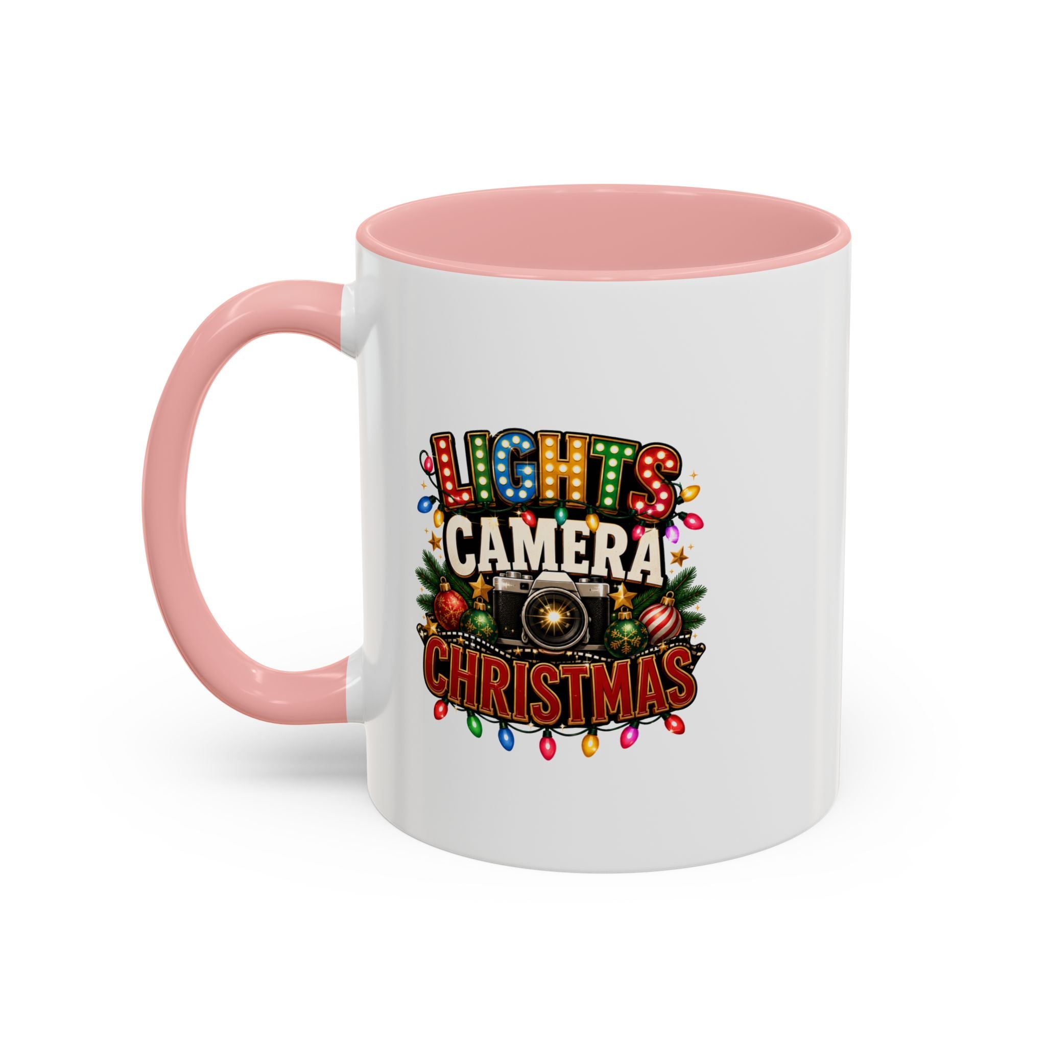 Accent Coffee Mug Lights Camera Christmas