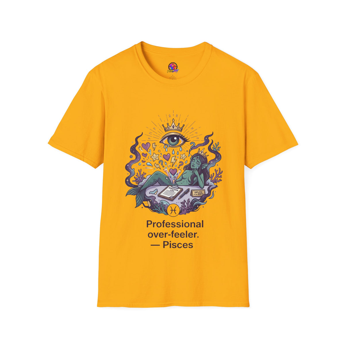 Mystic Eye Graphic T‑Shirt — 'Professional Over‑Feeler' Surreal Tee