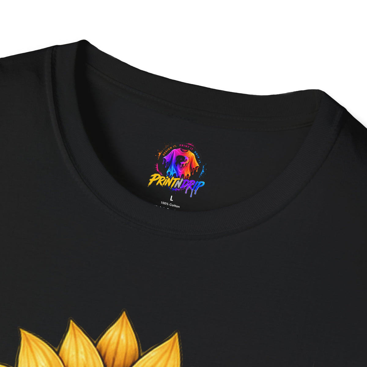 Childhood Cancer Awareness T-Shirt — "Hope Changes Lives" Sunflower Ribbon