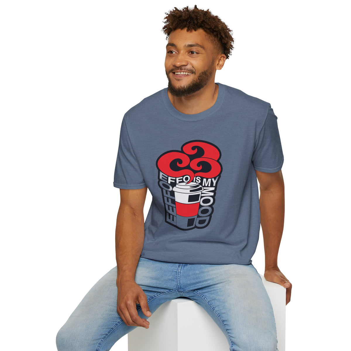 T‑Shirt — “Coffee Is My Co-Pilot” Retro Heart Coffee Cup Graphic Tee - Trending Now - August 2026