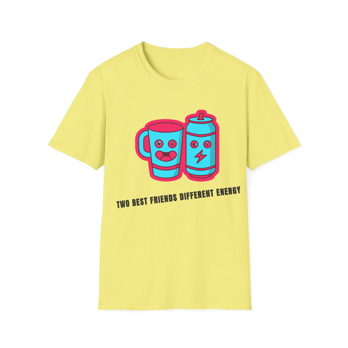 Battery & Cup Best Friends T‑Shirt — Cute Kawaii Coffee Mug and Battery Graphic Tee - Trending Now - September 2026