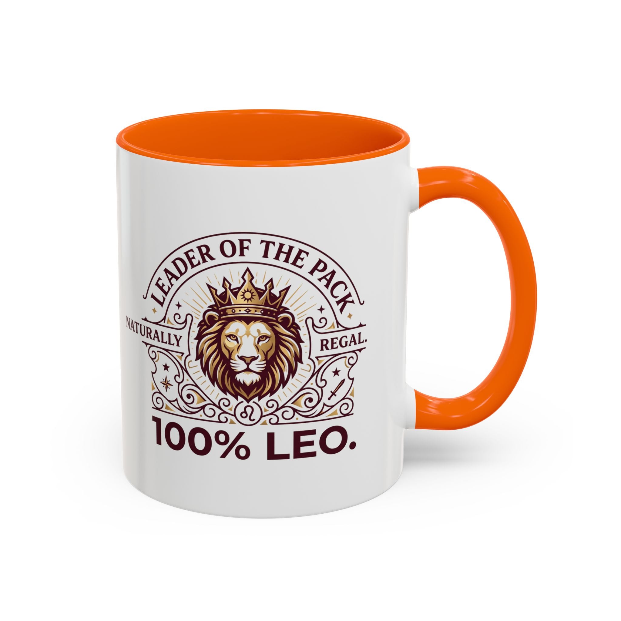 Leo Coffee Mug — 'Leader of the Pack' 100% Leo Zodiac Accent Mug