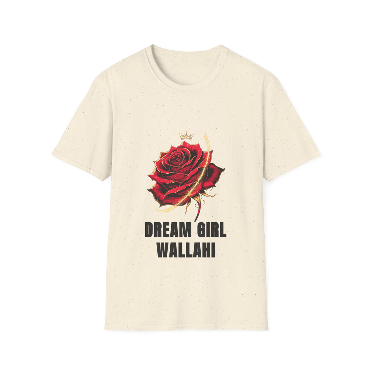 Dream Girl Wallahi Rose T-Shirt — Crowned Red Rose Graphic Tee - Trending Now - August 2026