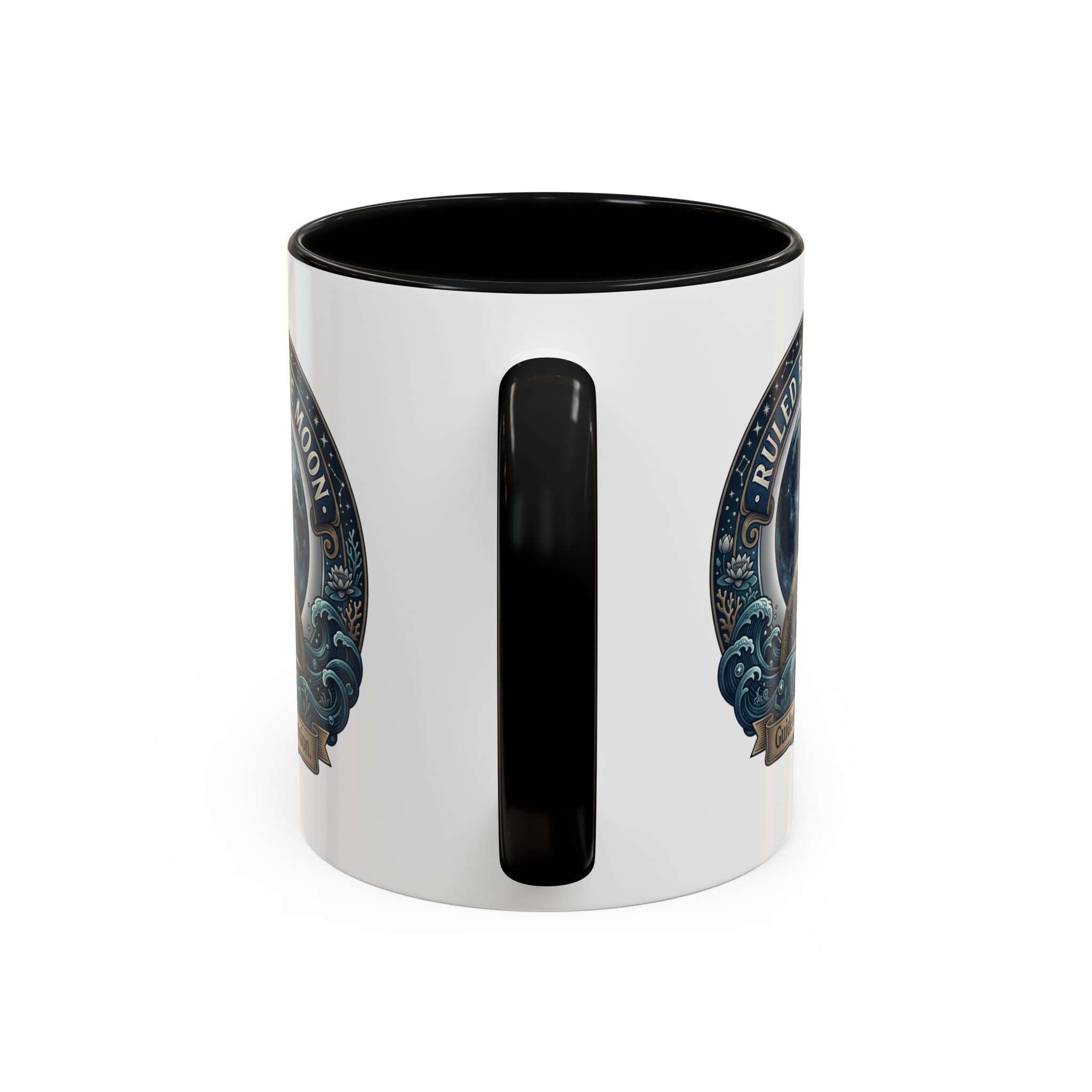 Ruled by the Moon Accent Coffee Mug — Zodiac Cancer Astrology 11/15oz