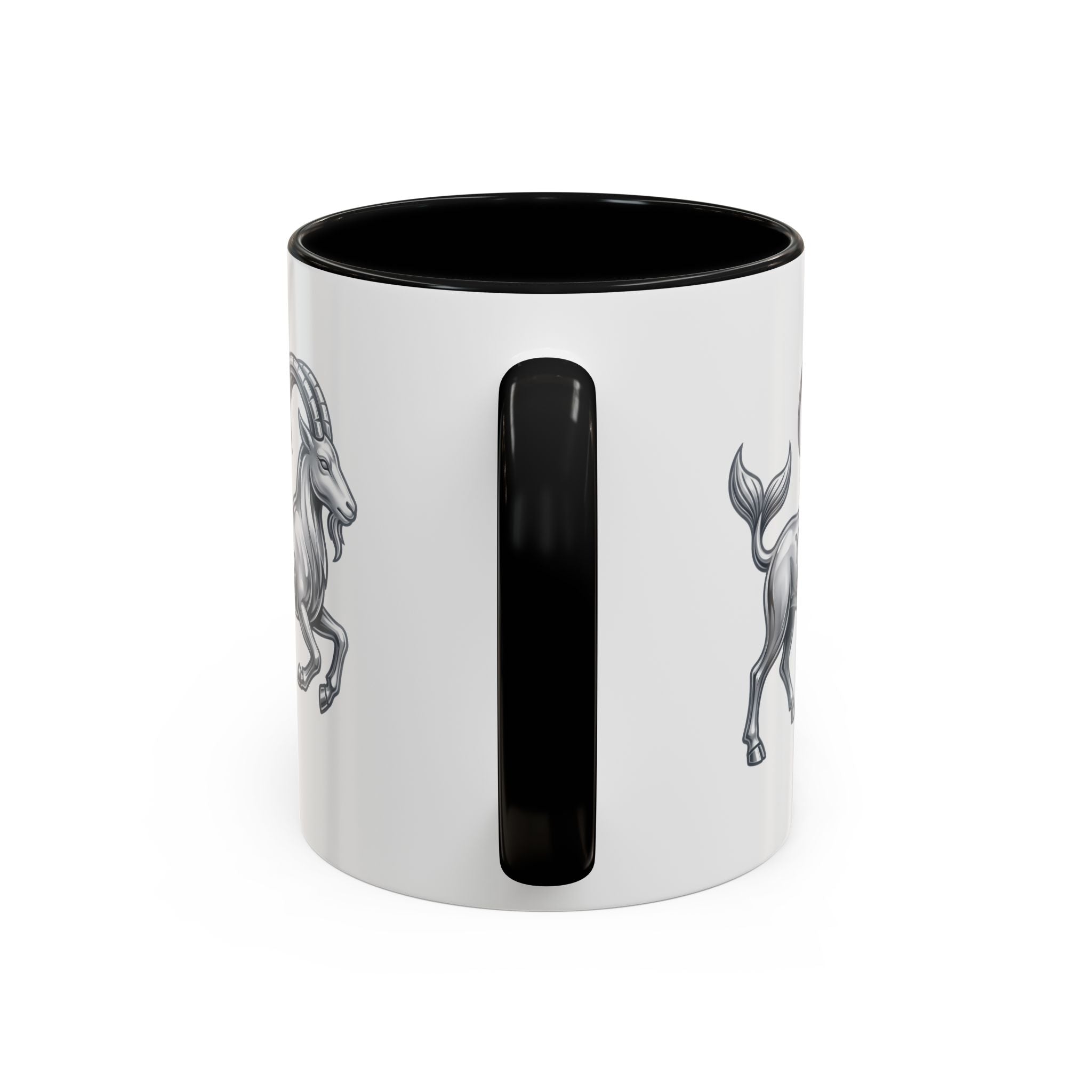 Capricorn Zodiac Accent Coffee Mug — Capricorn Goat Horoscope Gift