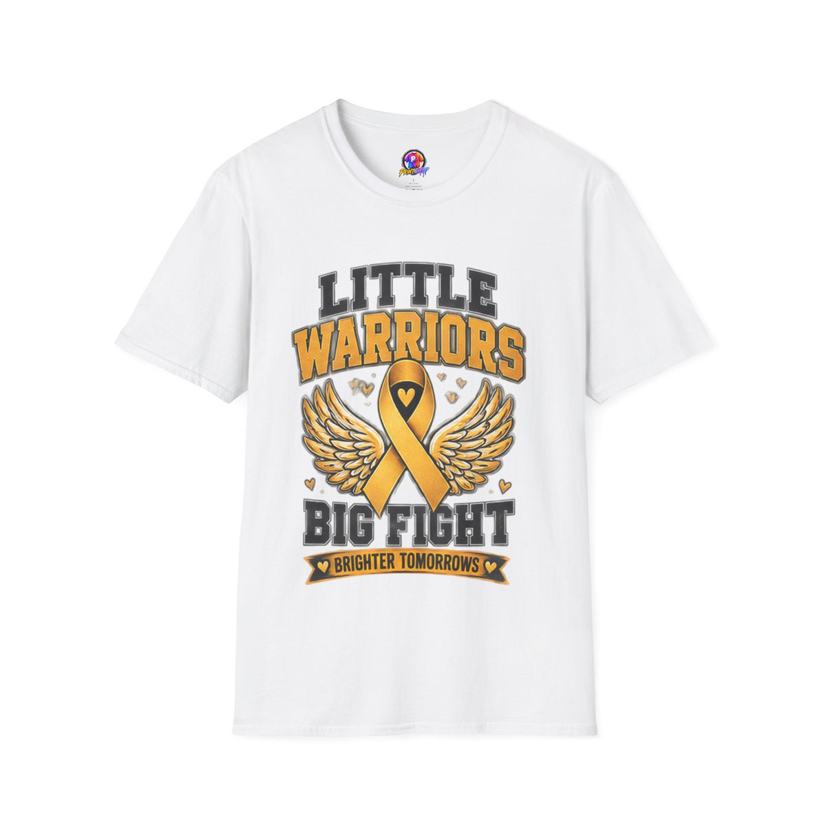 Kids T-Shirt — "Little Warriors Big Fight" Childhood Cancer Awareness Tee