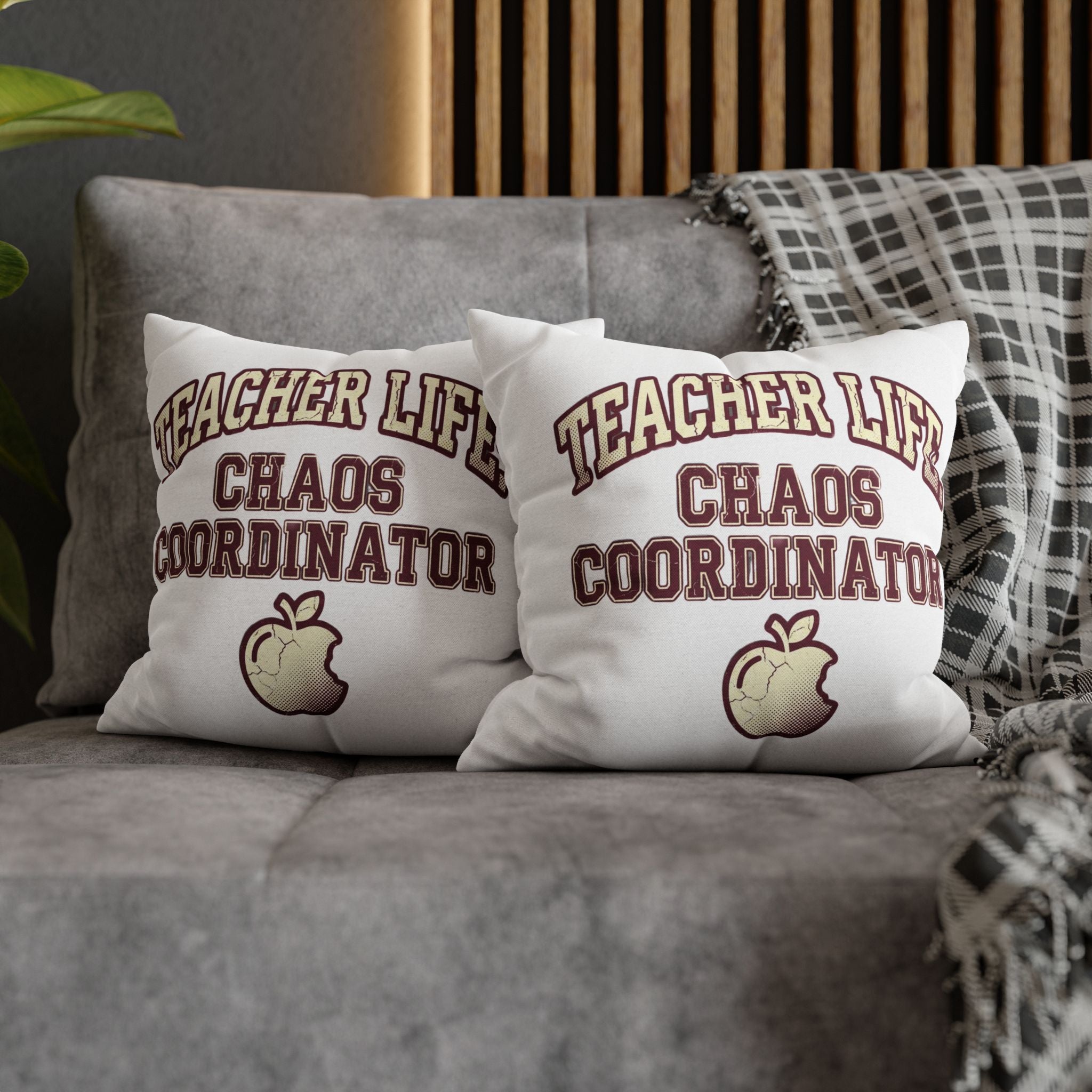 Funny Teacher Life Chaos Coordinator Pillowcase — Funny Teacher Gift