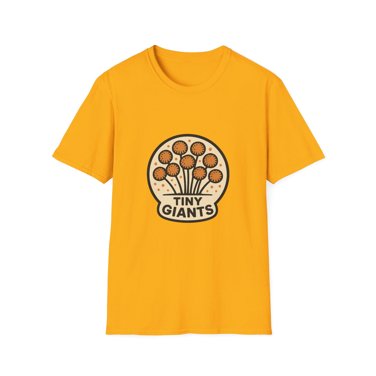 Tiny Giants Mushroom T-Shirt — Vintage Psychedelic Fungi Graphic Tee