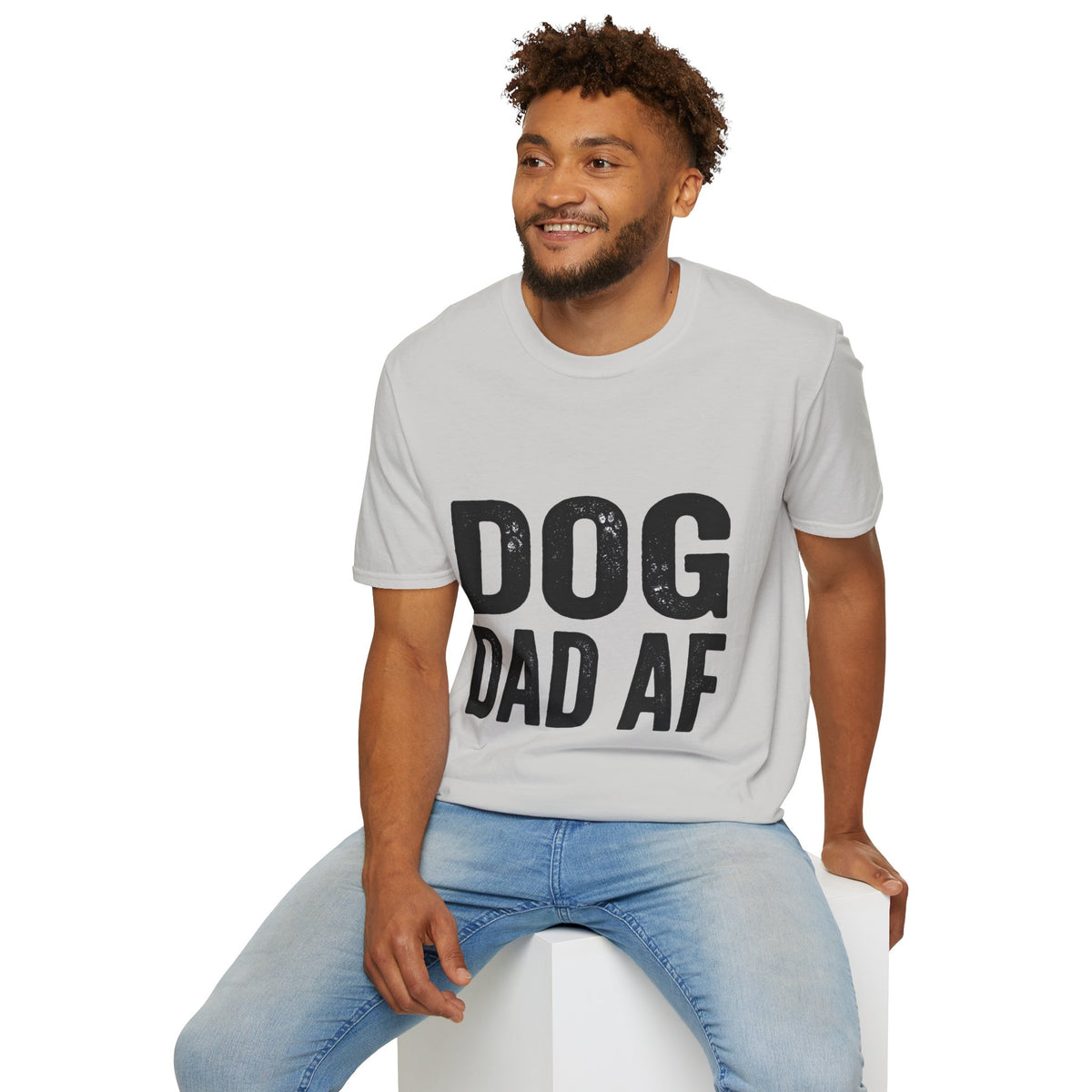 Dog Dad Af Unisex Softstyle T-Shirt