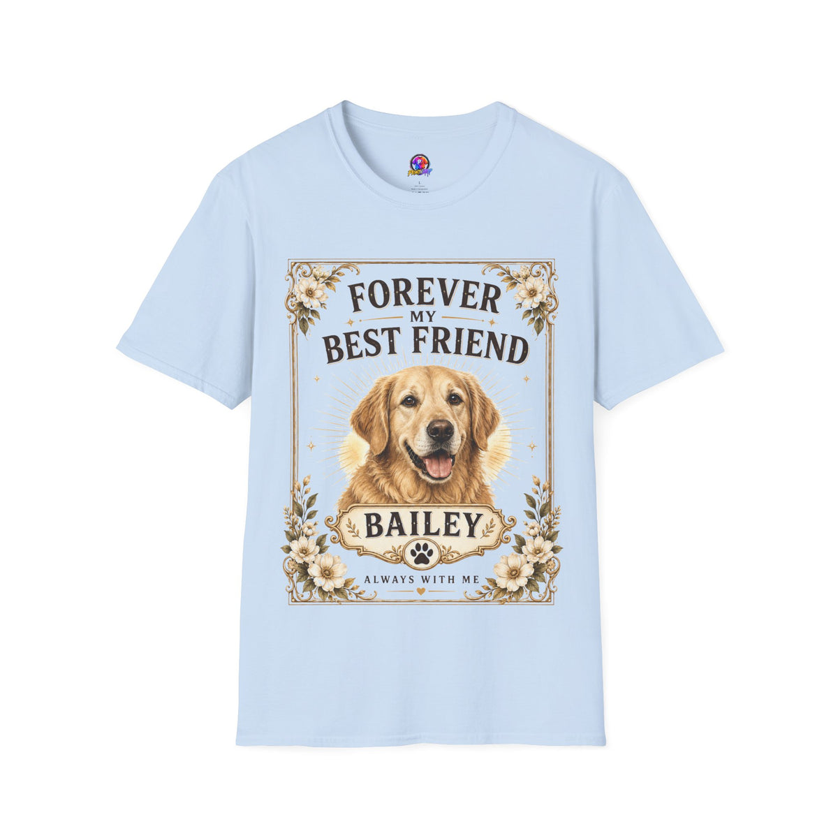 Forever My Best Friend Dog T-Shirt — Personalized Golden Retriever Tribute