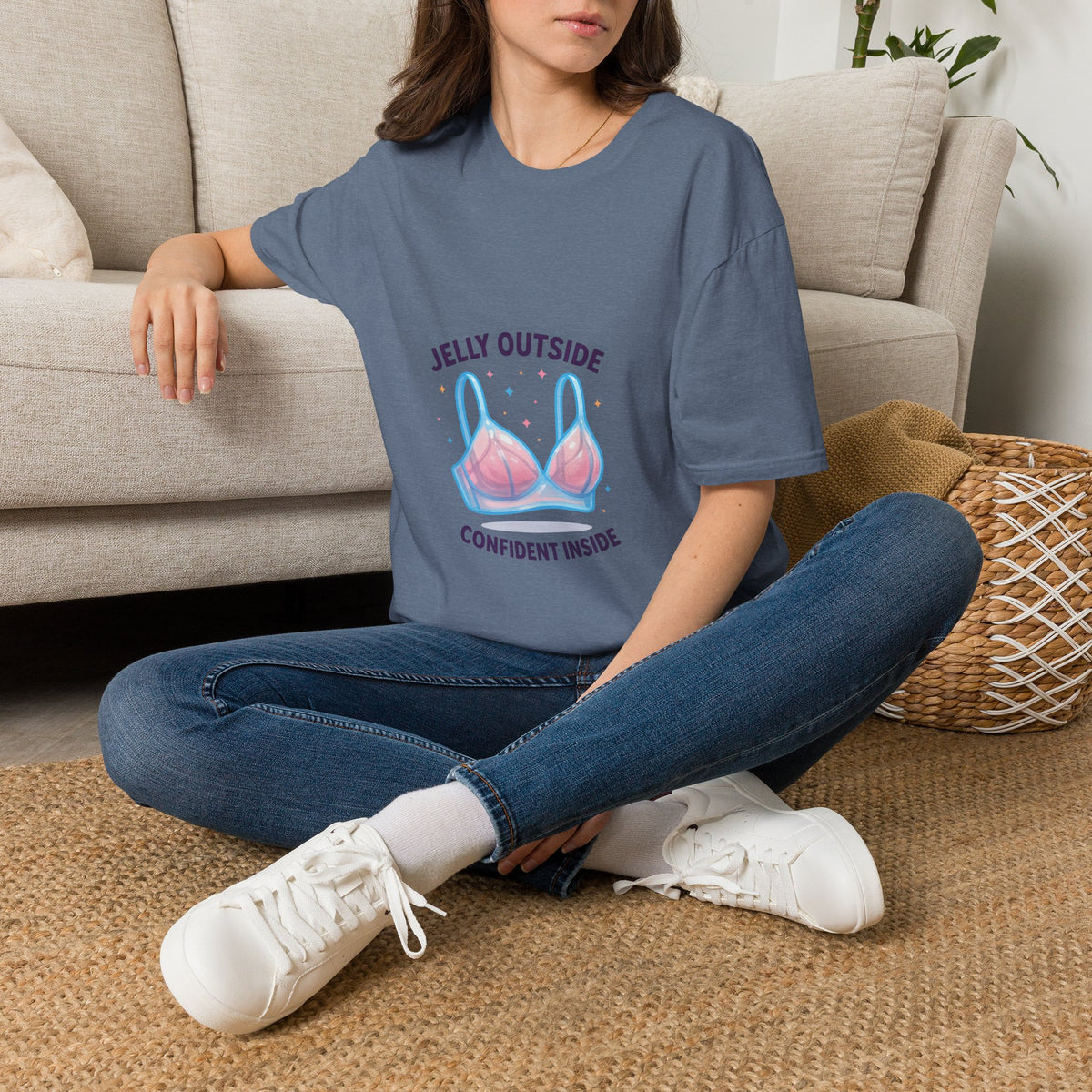T-Shirt — "Jelly Outside, Confident Inside" Bikini Illustration- Trending Now - October 2026
