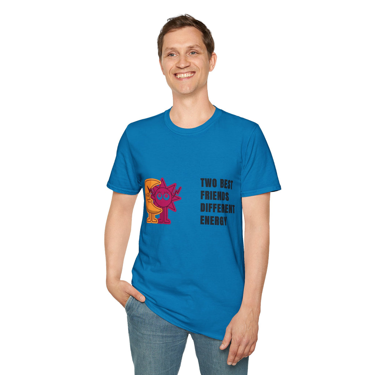 Two Best Friends Different Energy T-Shirt — Cute Cartoon Cat Duo Tee - Trending Now - September 2026
