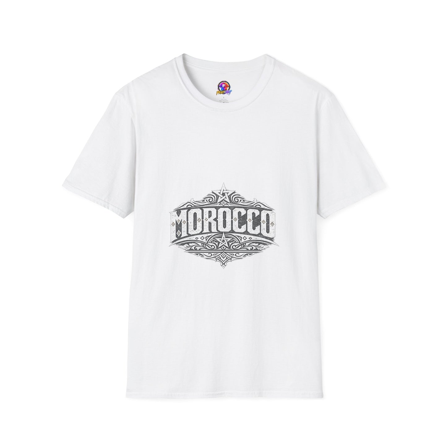 Morocco Vintage Graphic T-Shirt — Travel Tee with Ornamental Crest