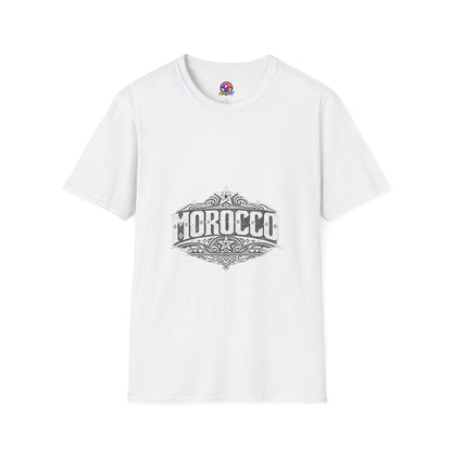 Morocco Vintage Graphic T-Shirt — Travel Tee with Ornamental Crest