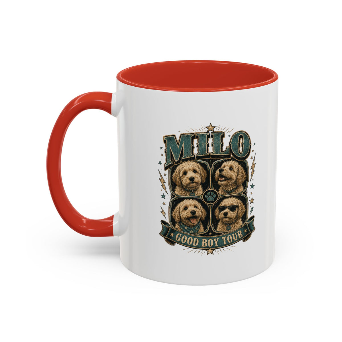 Milo Bailey Dog Dad Mom Milo 'Good Boy Tour' Accent Coffee Mug – Dog Lover