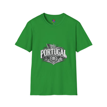 Portugal Vintage Compass T-Shirt — Nautical Travel Souvenir