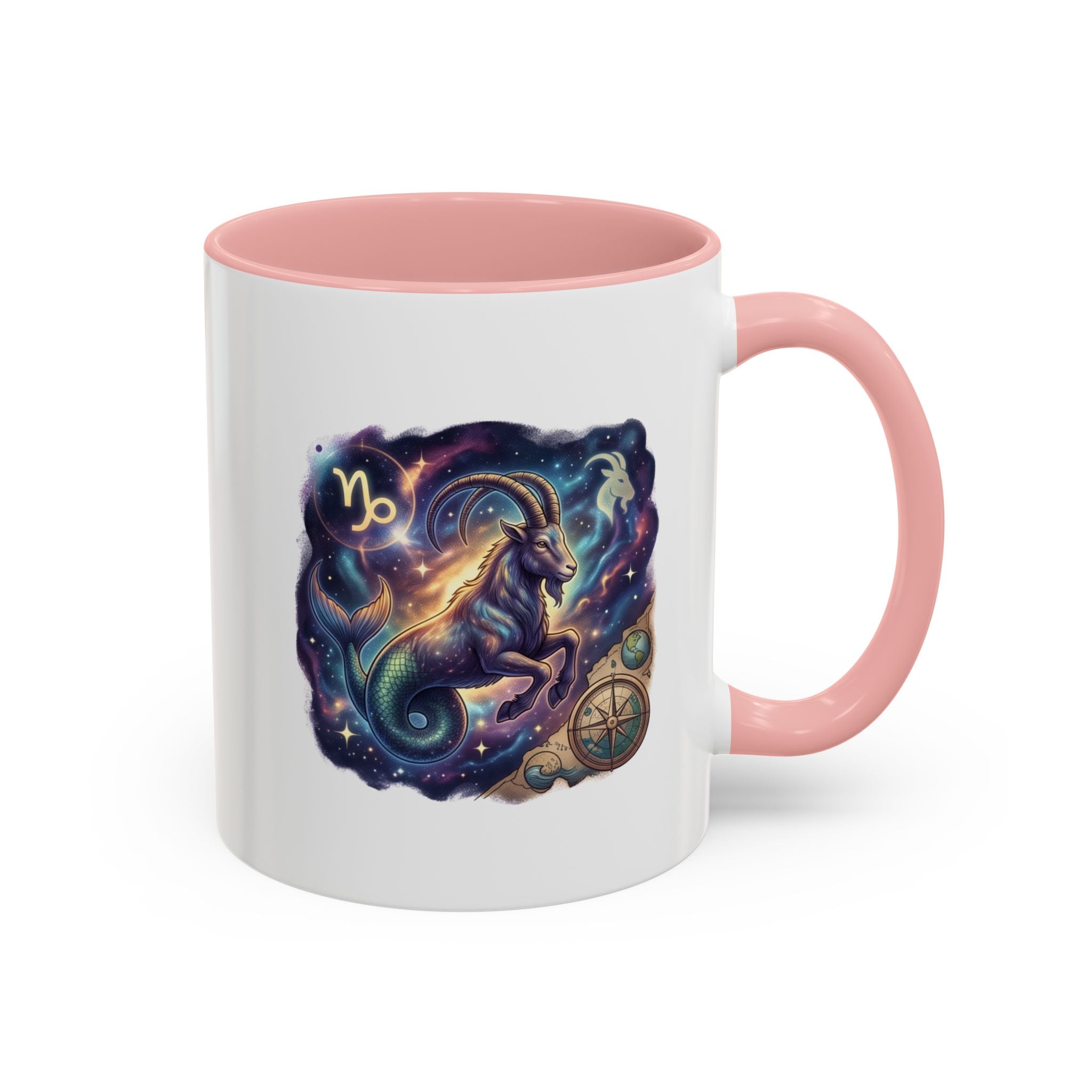 Capricorn Zodiac Coffee Mug — Celestial Goat Astrology Accent Mug
