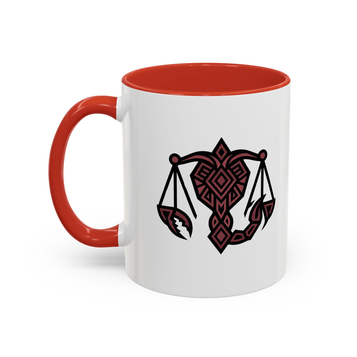 Scorpio Zodiac Scales Coffee Mug — Zodiac Balance Accent Mug