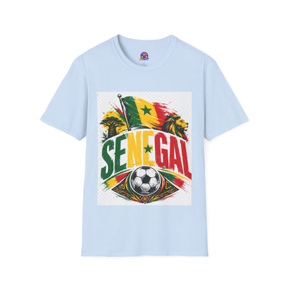 Senegal Flag Soccer T-Shirt — Lion & Football Pride Tee