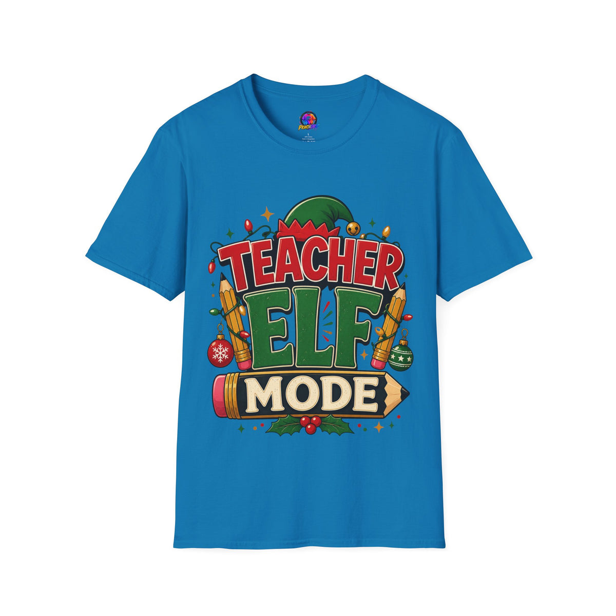 Teacher Elf Mode T-Shirt — Funny Christmas Teacher Holiday Tee