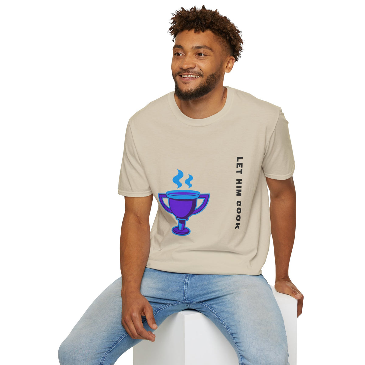 Trophy Mug T‑Shirt — "Let Him Cook" Funny Chef Pride Tee - Trending Now - September 2026