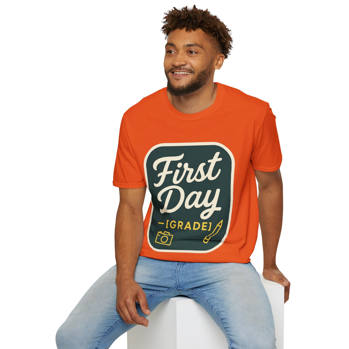 First Day T-Shirt — Retro "First Day (Grade 1)" Back-to-School Tee - Trending Now - August 2026