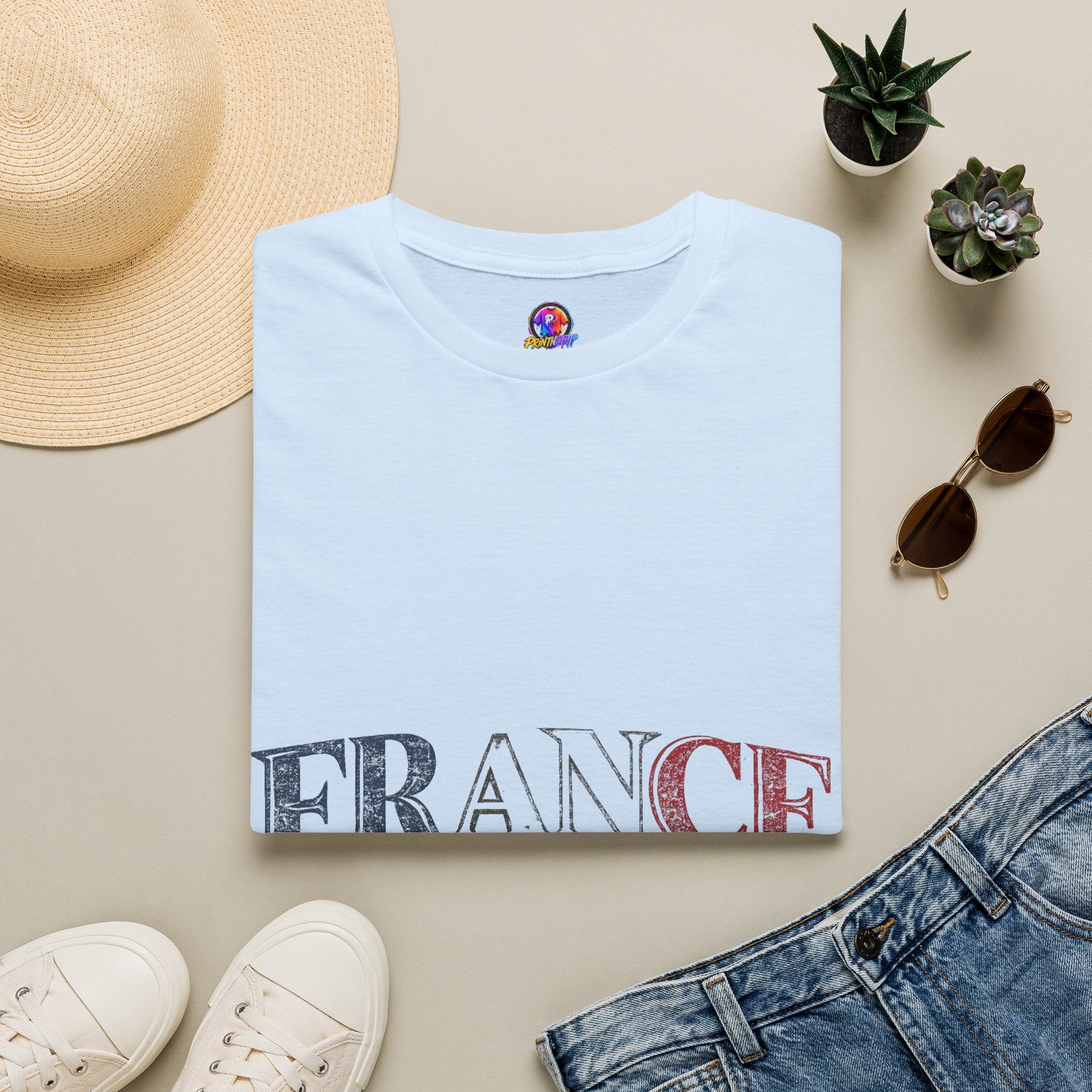 France Vintage Script T-Shirt