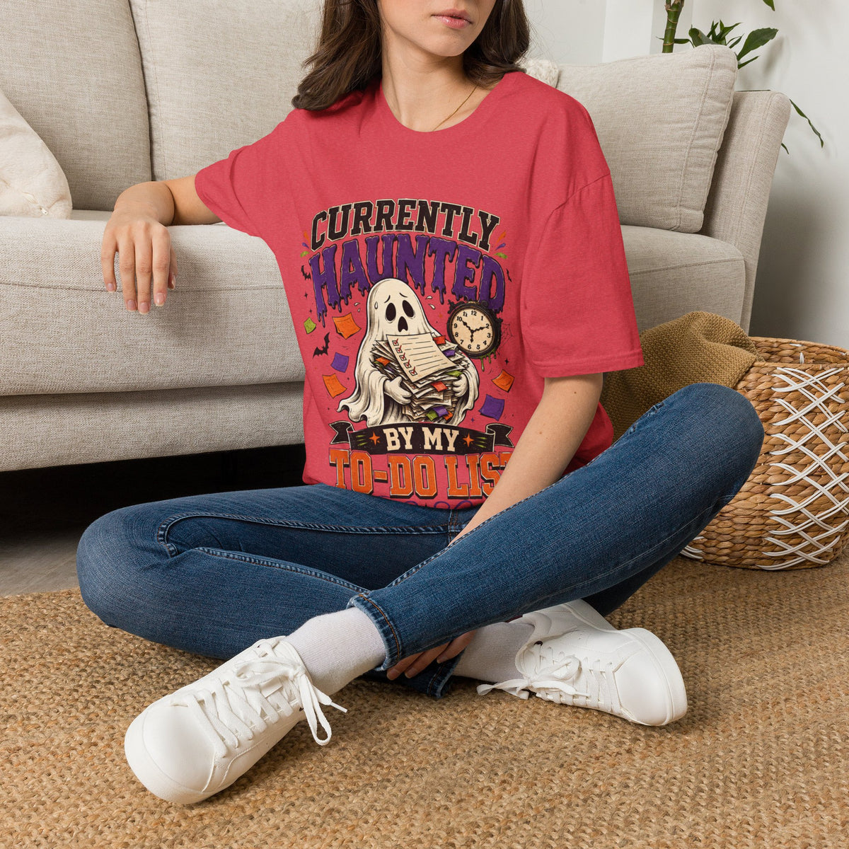 Halloween Currently Haunted Unisex Softstyle T-Shirt
