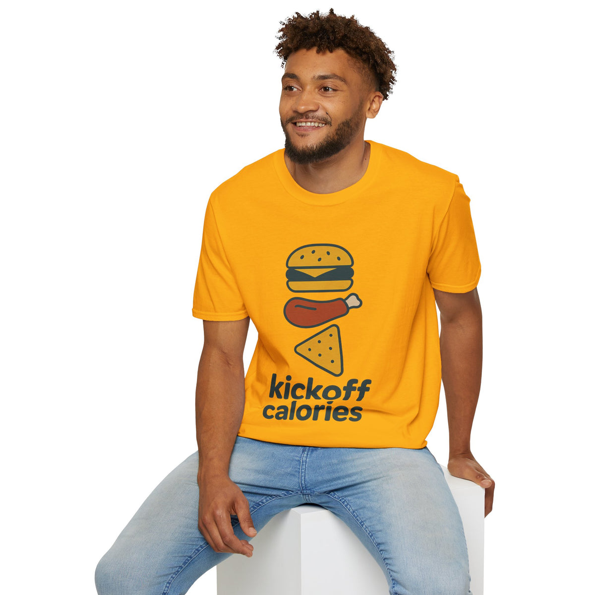 Funny 'Kick Off Calories' T-Shirt — Burger, Drumstick & Pizza Fitness Humor Tee - Trending Now - August 2026