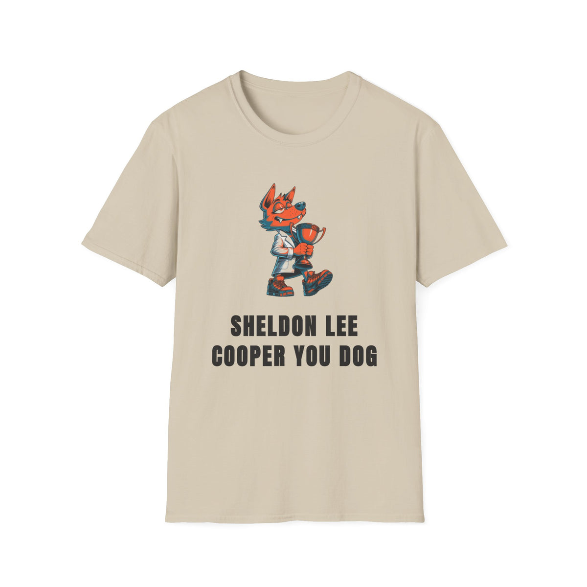 Cute Red Fox Graphic T-Shirt — "Sheldon Lee Cooper You Dog" - Trending Now - September 2026