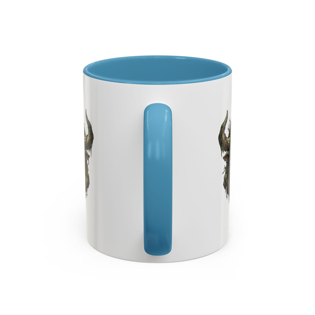 Taurus Bull Nature Coffee Mug — Rustic Green Bull Head Accent Mug