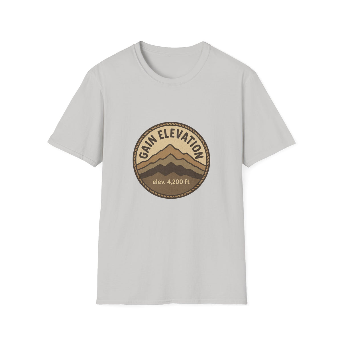 Mountain Elevation Badge T‑Shirt — Vintage Outdoor Adventure Tee - Trending Now - August 2026