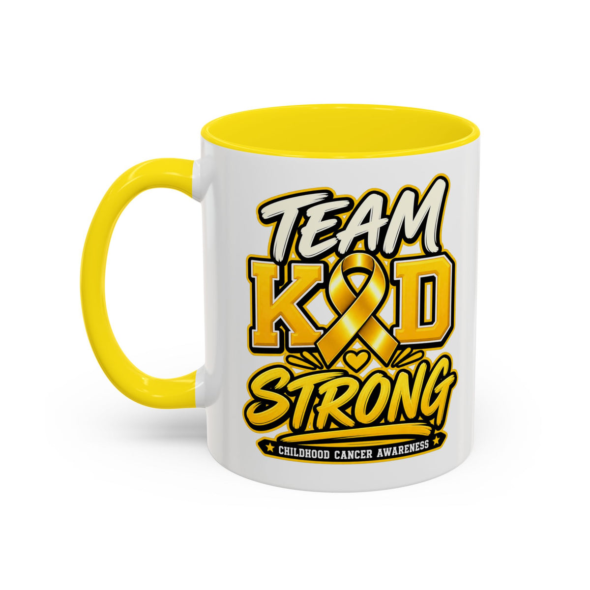Team KID Strong Childhood Cancer Awareness Coffee Mug