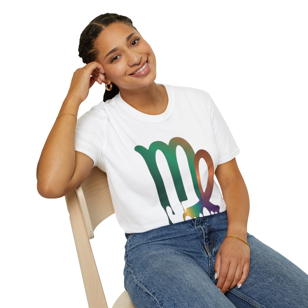 Virgo Zodiac Drip T-Shirt — Colorful Virgo Sign Astrology Tee