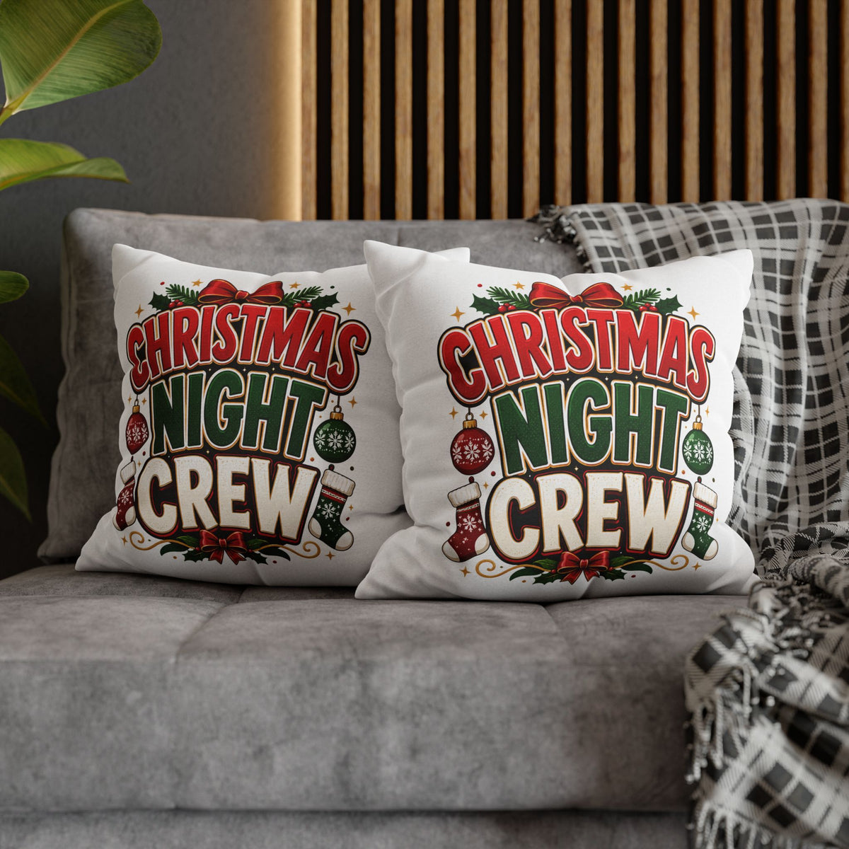 Christmas Night Crew Pillowcase