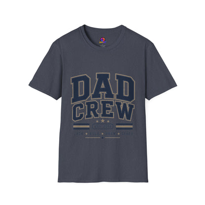 Dad Crew T-Shirt — Vintage Collegiate "DAD CREW" Father's Day Tee