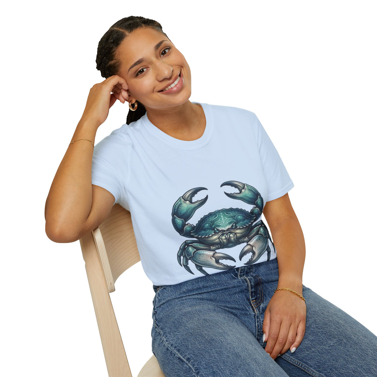 Crab Graphic T-Shirt — Coastal Sea Creature Tee