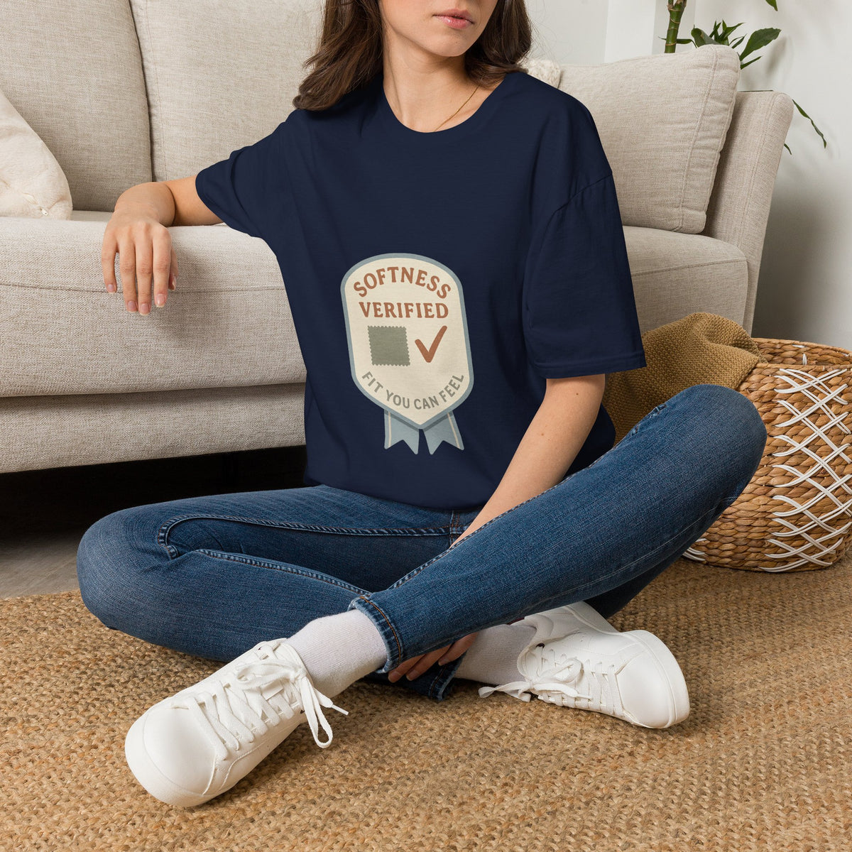Softness Verified Badge T-Shirt — Cozy Comfort Graphic Tee - Trending Now - October 2026