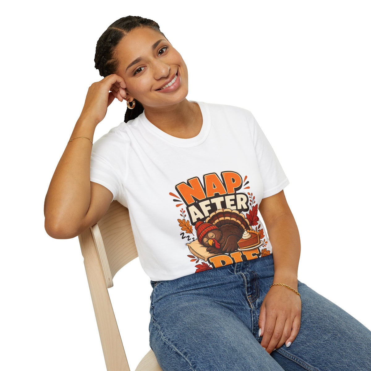 Thanksgiving T-Shirt Nap After Pie T-Shirt — Funny Thanksgiving Turkey Tee