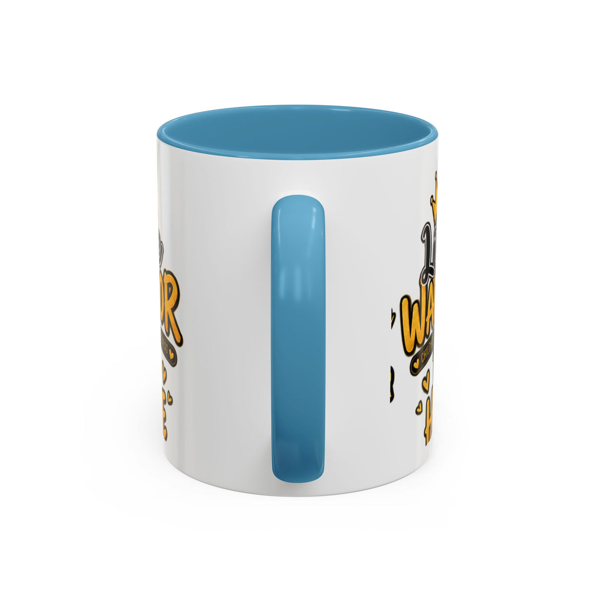 Little Warrior Childhood Cancer Awareness Coffee Mug – "Big Hope" Accent Mug