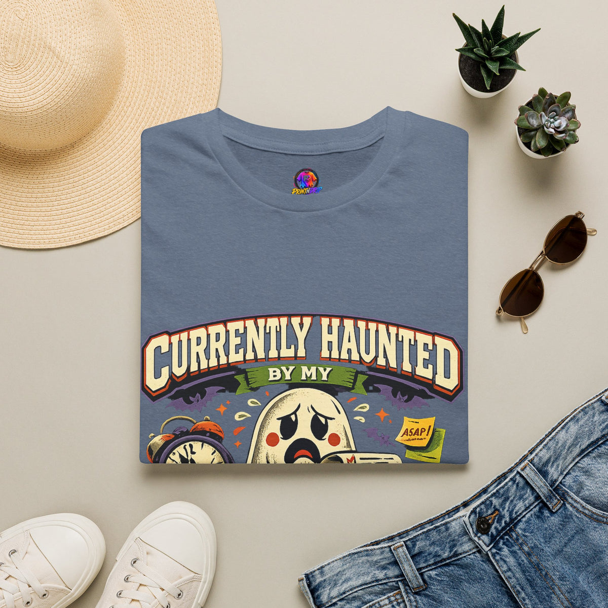 Halloween Currently Haunted Unisex Softstyle T-Shirt