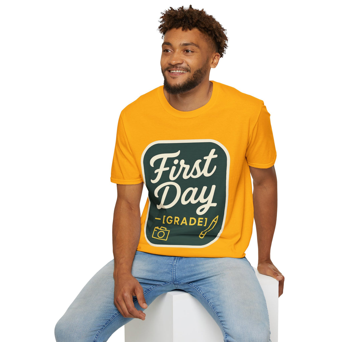 First Day T-Shirt — Retro "First Day (Grade 1)" Back-to-School Tee - Trending Now - August 2026