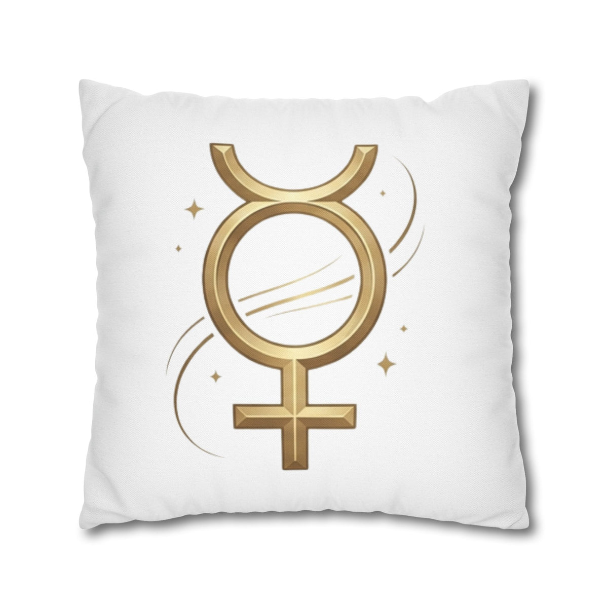 Virgo Mercury Retrograde Golden Glyph Pillowcase