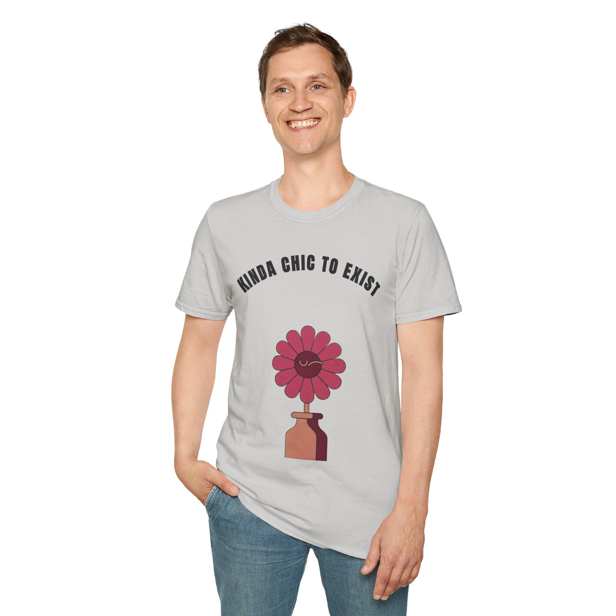 Chic to Exist T-Shirt — Floral Minimalist Graphic Tee for Stylish Everyday Wear - Trending Now - September 2026