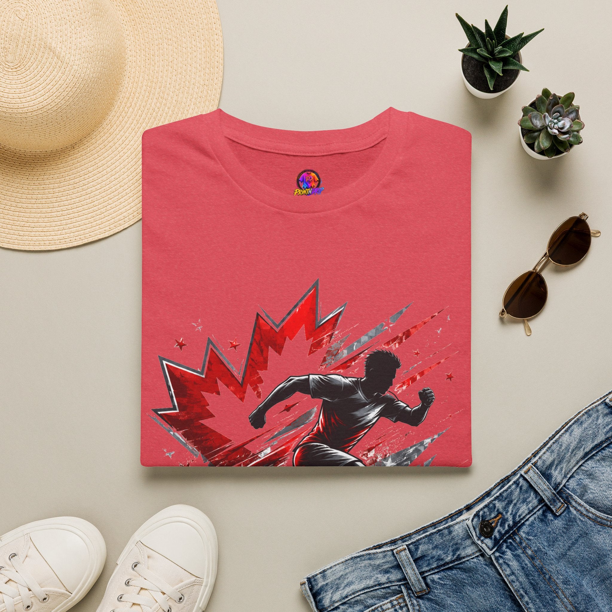 Canada Northern Force Running T‑Shirt — Canada Maple Runner Athletic Tee
