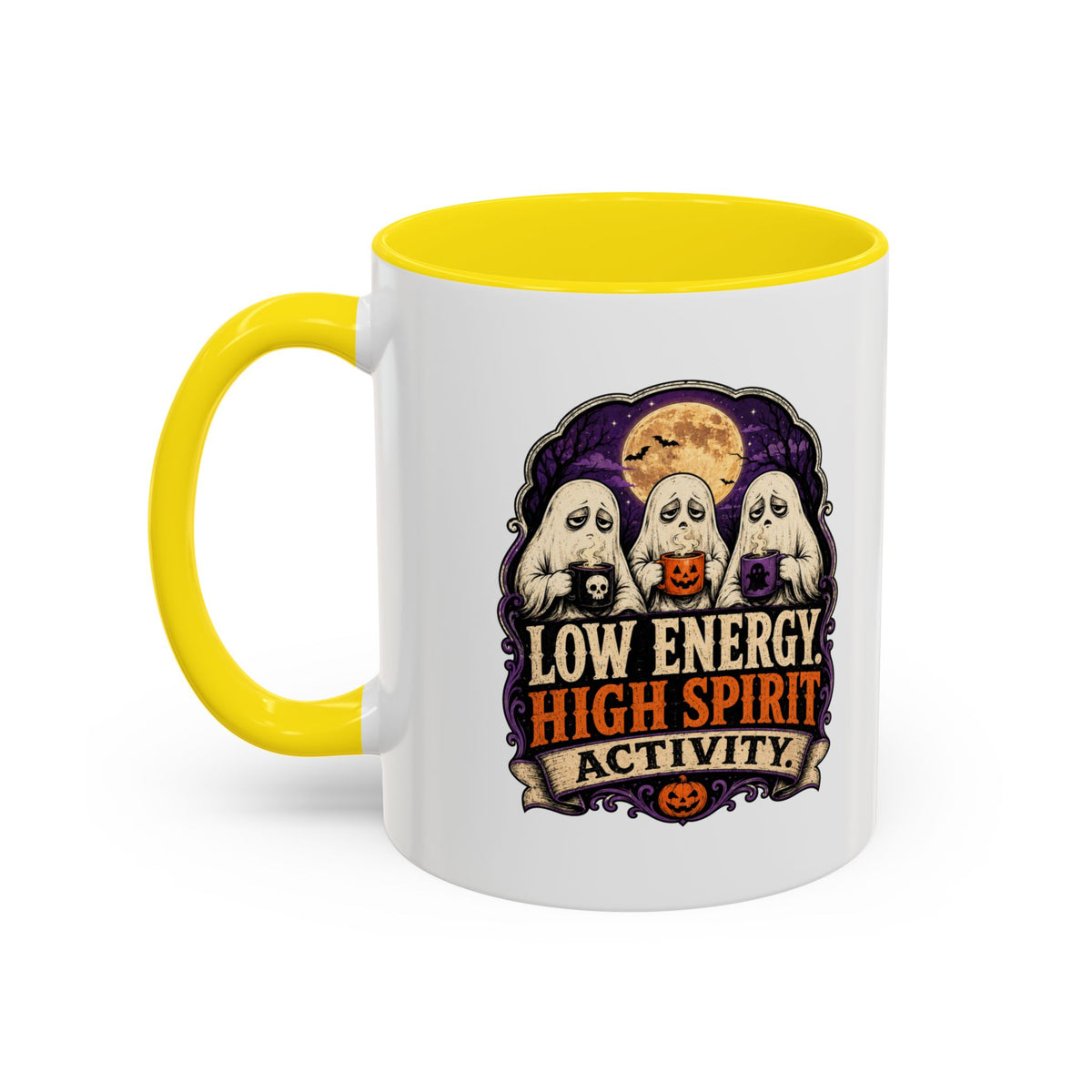 Halloween  Low Energy High Spirit Accent Coffee Mug